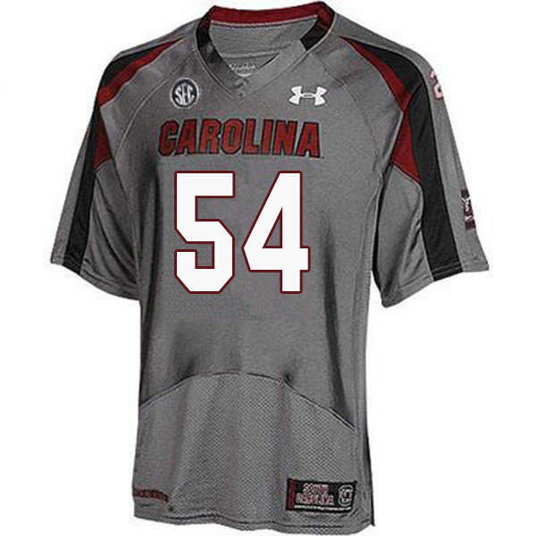 Men #54 Jovaughn Gwyn South Carolina Gamecocks College Football Jerseys Sale-Gray